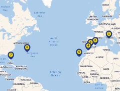 Mapa plavby