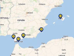 Mapa plavby