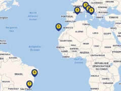 Mapa plavby