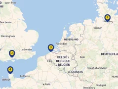 Mapa plavby